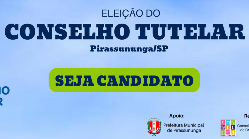 Abertas as inscrições para eleições do Conselho Tutelar de Pirassununga